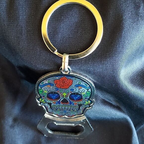 SUGAR SKULL KEYCHAIN & BOTTLE OPENER - Picture 6 of 7